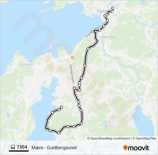 7304 Bus Line Map