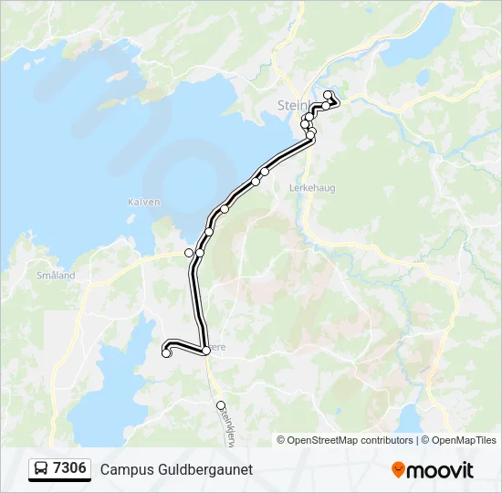 7306 Bus Line Map