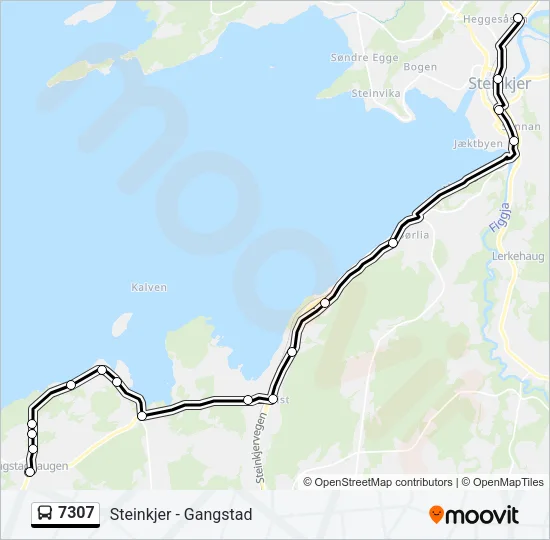7307 Bus Line Map