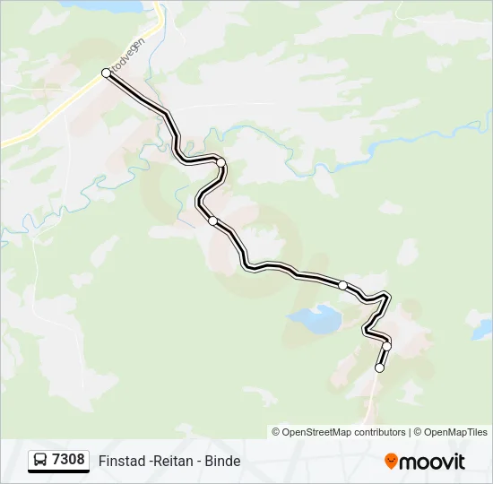 7308 Bus Line Map