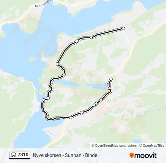 7310 bus Line Map