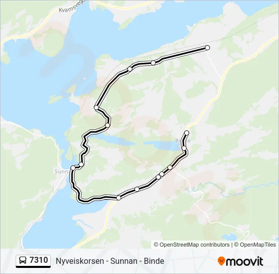 7310 Bus Line Map