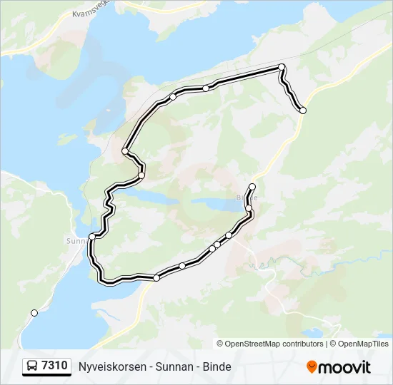 7310 Bus Line Map