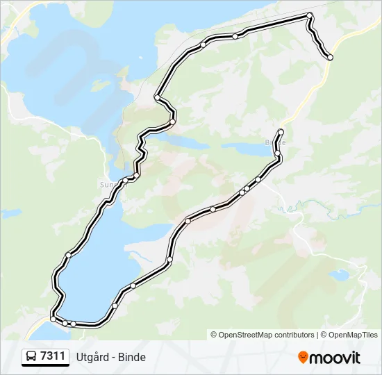 7311 Bus Line Map