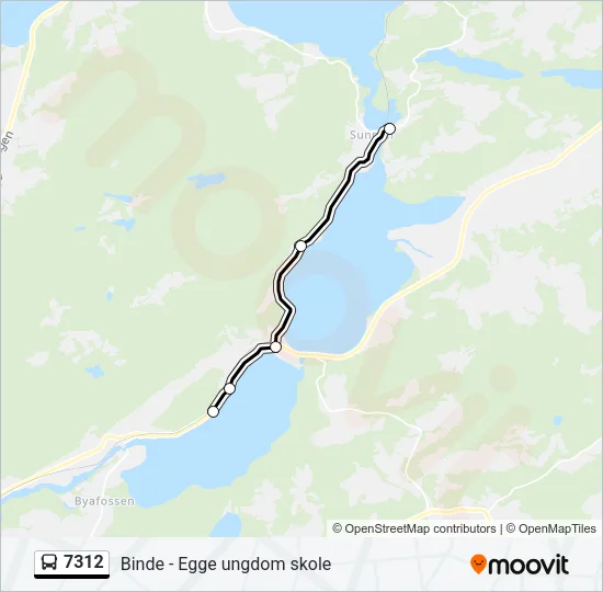 7312 Bus Line Map