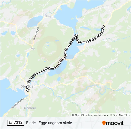 7312 Bus Line Map