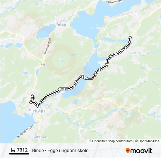 7312 Bus Line Map