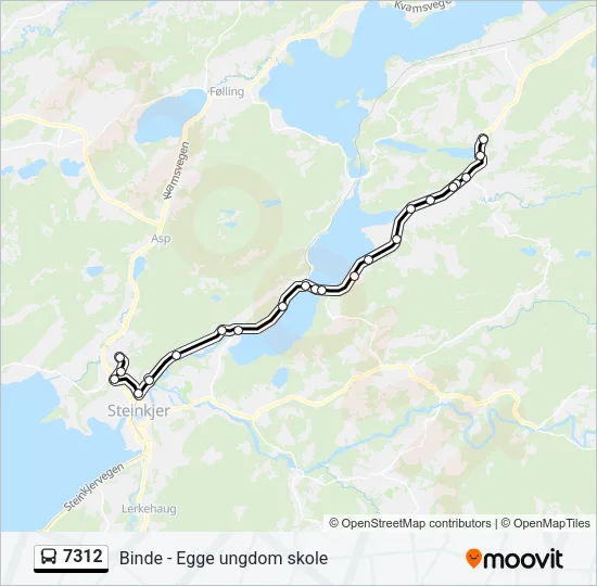 7312 Bus Line Map