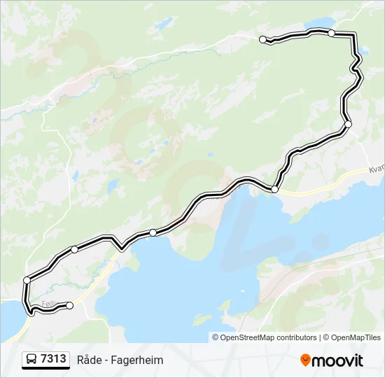 7313 Bus Line Map
