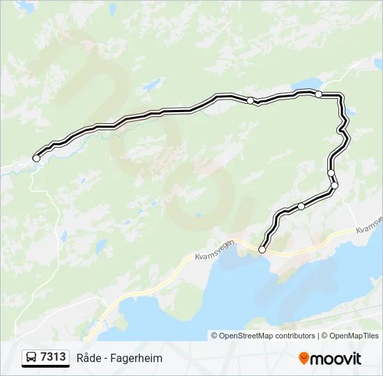 7313 Bus Line Map