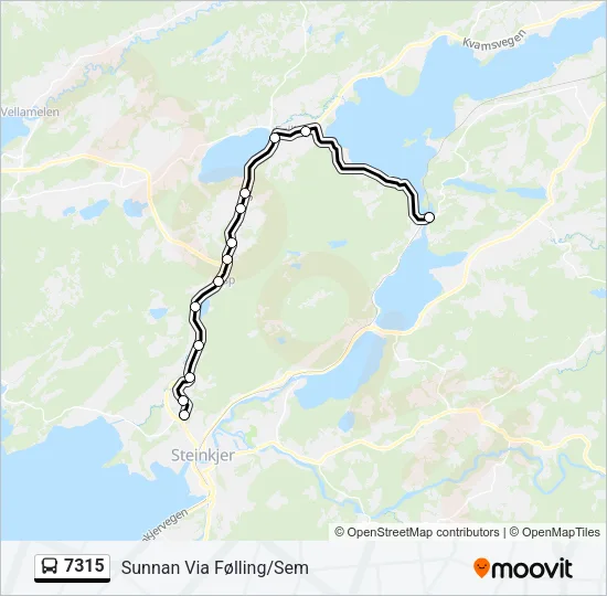 7315 Bus Line Map