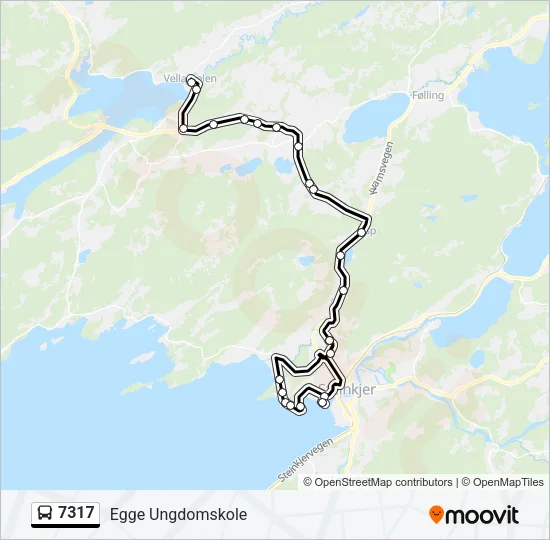7317 Bus Line Map