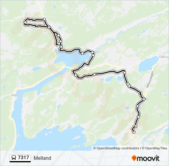 7317 Bus Line Map