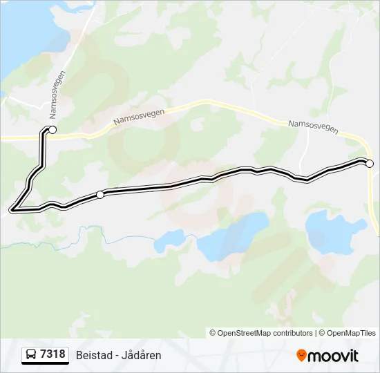 7318 Bus Line Map