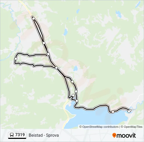 7319 Bus Line Map
