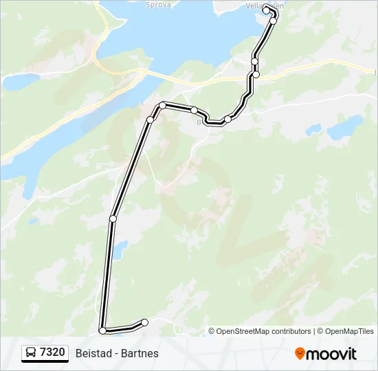7320 Bus Line Map