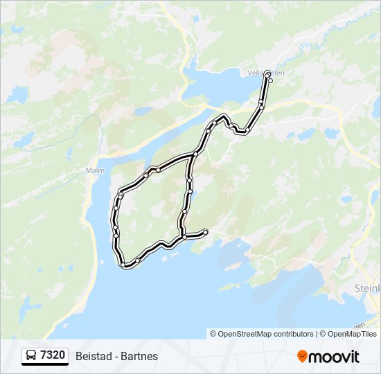 7320 bus Line Map