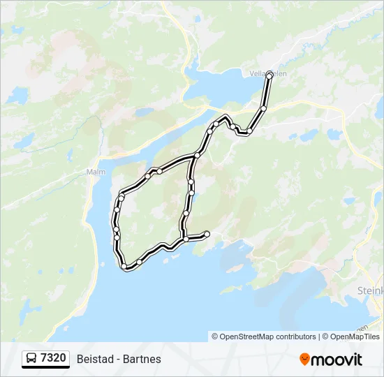 7320 Bus Line Map