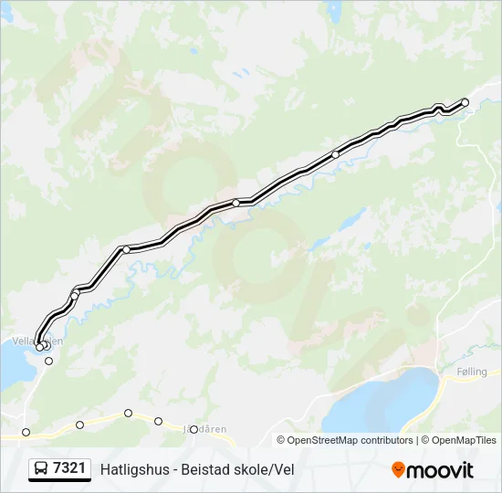 7321 Bus Line Map