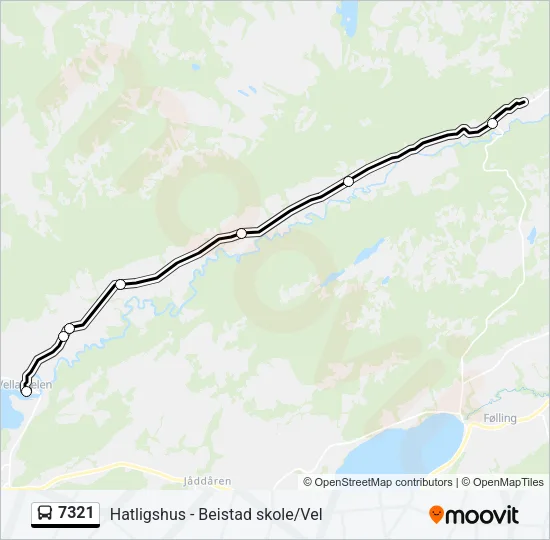7321 Bus Line Map
