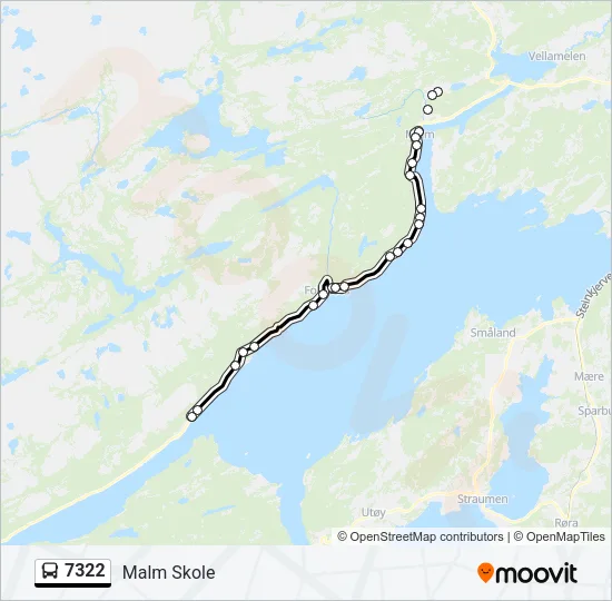 7322 Bus Line Map