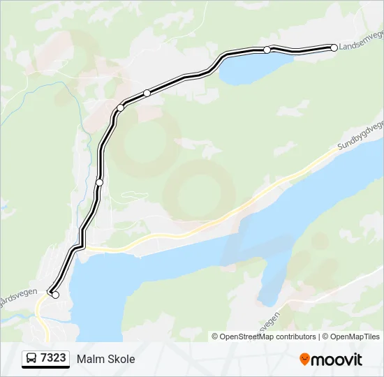 7323 Bus Line Map