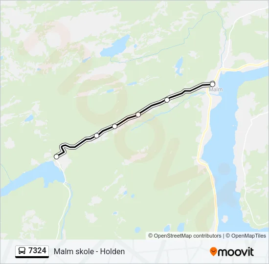 7324 Bus Line Map