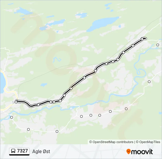 7327 Bus Line Map