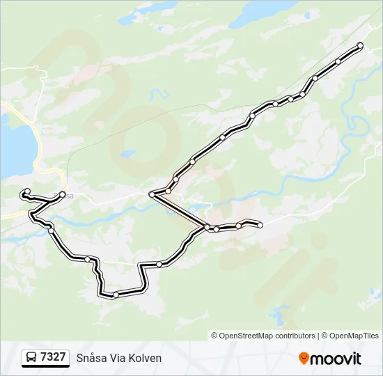 7327 Bus Line Map
