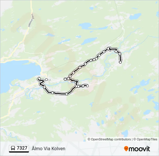 7327 Bus Line Map