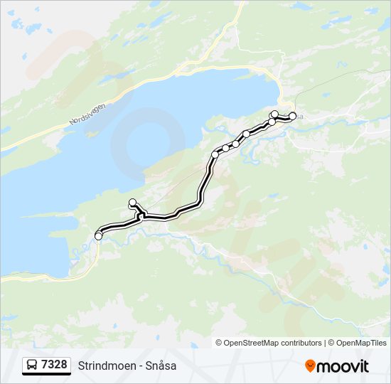 7328 bus Line Map