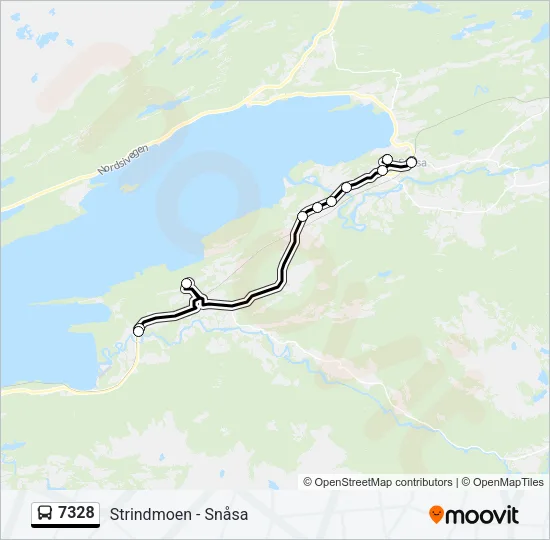 7328 Bus Line Map