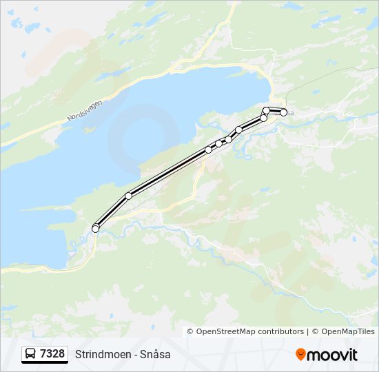 7328 bus Line Map