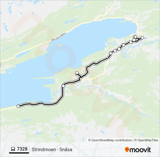 7328 Bus Line Map