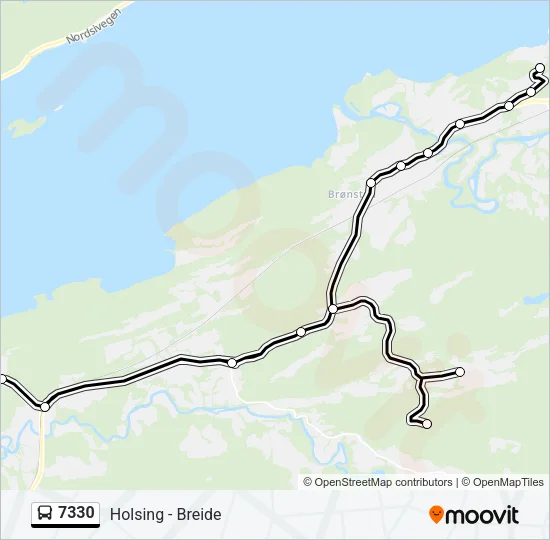 7330 buss Linjekart