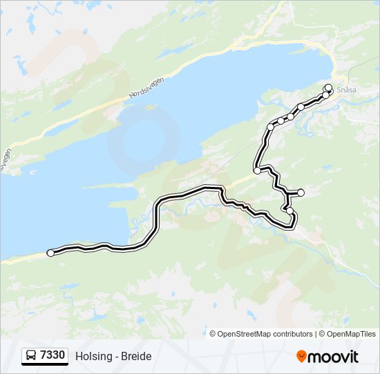 7330 bus Line Map