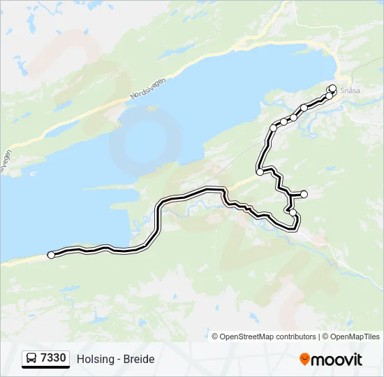 7330 Bus Line Map