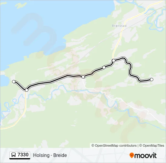 7330 Bus Line Map