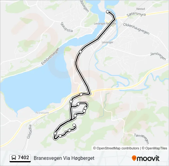 7402 Bus Line Map