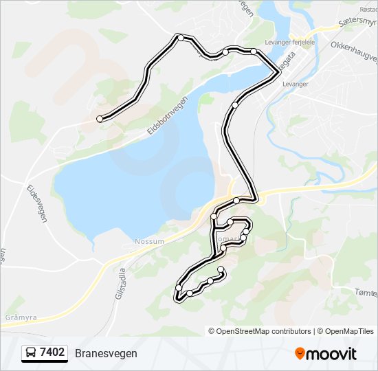 7402 bus Line Map