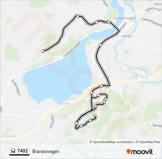 7402 Bus Line Map