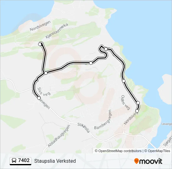 7402 Bus Line Map