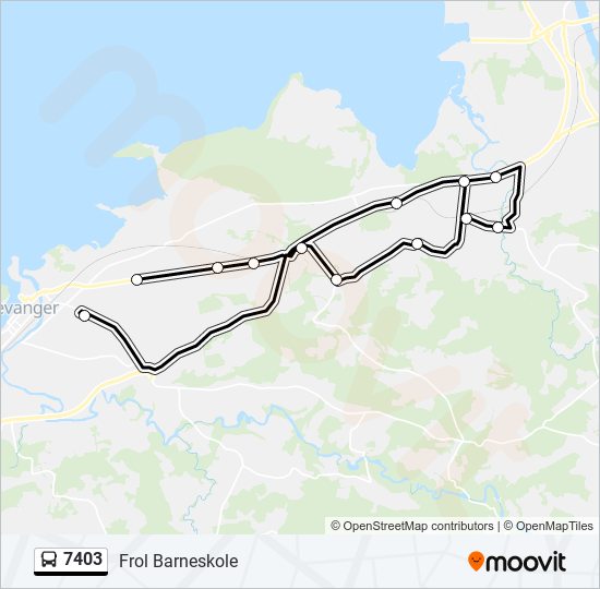 7403 bus Line Map