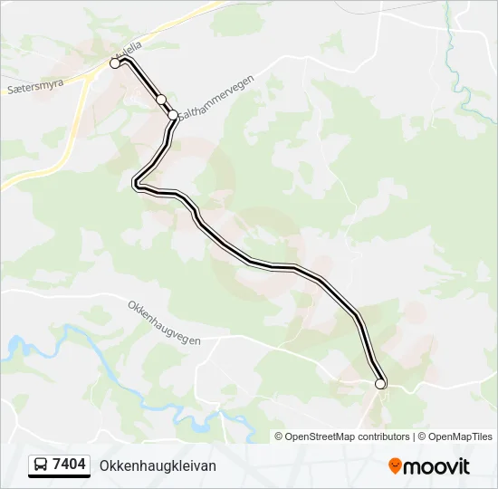 7404 Bus Line Map
