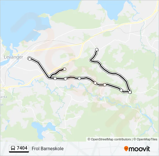 7404 Bus Line Map