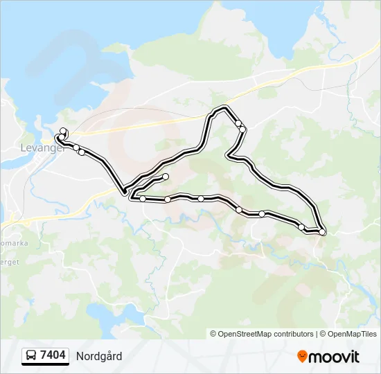 7404 Bus Line Map