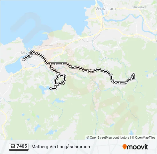 7405 Bus Line Map