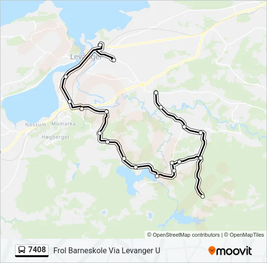 7408 Bus Line Map