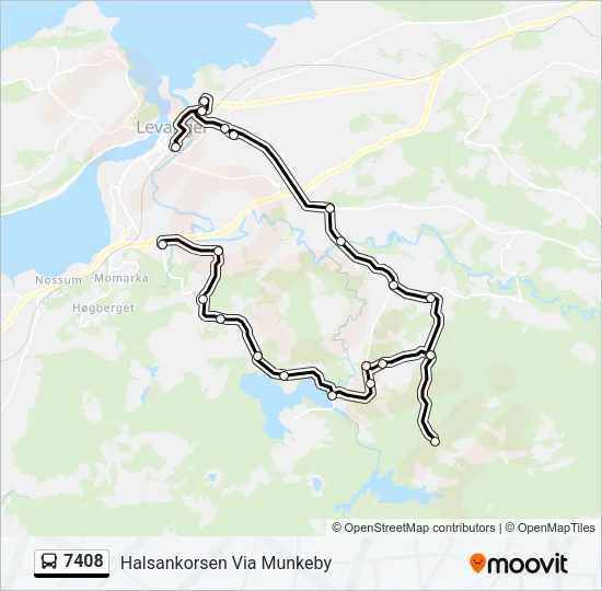 7408 Bus Line Map