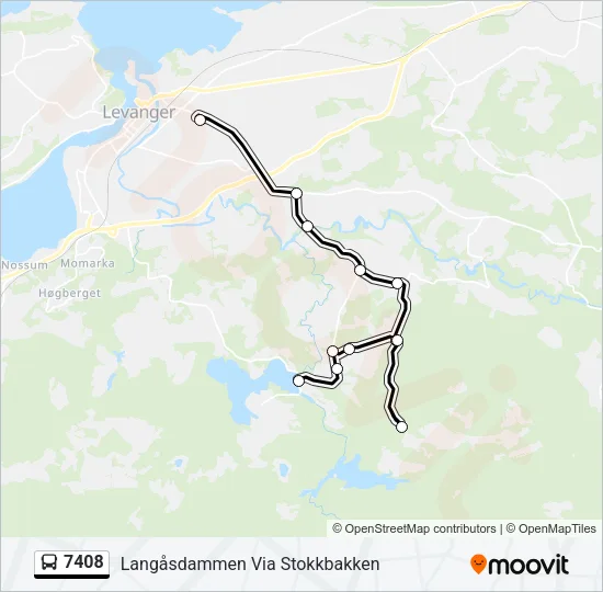 7408 Bus Line Map